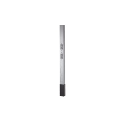 HUBBELL HUB-HBL-PPO-AAL Poste de Servicio Aluminio de 10 ft 2" / Blanco con 4 Oficios.