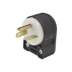 HUBBELL HUB-HBL5466CA Clavija Entrada Recta/ 20 A 250 V CA/ 2 Polos 3 Hilos/ Nema 6-20 P/Grado Comercial - Industrial.