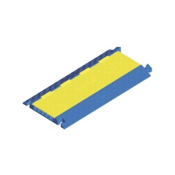 HUBBELL HUB-HBLTT-5B Protector para Cables de 5 Canales Truk Trak / Dimensiones 914 x 508 x 58.6 mm (35.98 x 20 x 2.31 Pulgadas) / Color Azul y Amarillo.