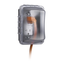 HUBBELL HUB-MM-410-C Cubierta Resistente a Intemperie/ 1 Unidad/ Horizontal/Vertical/ Profundidad 2-3/4"/ Transparente.