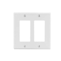HUBBELL HUB-P262W Tapa para Caja Multigang / Contacto Doble / Color Blanco.