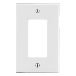HUBBELL HUB-P26W Tapa para Contacto Rectangular Color Blanco.