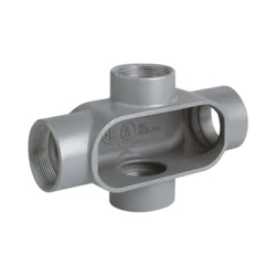 HUBBELL KILLARK HUB-X57SA Caja Condulet Tipo X de 1 1/2" / Aluminio libre de Cobre.