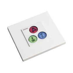 IBERNEX NX0392 Modulo de 3 Botones iluminados con Lector RFID 125 KHz / Alarma / Cancelar y Codigo Azul / BUS RS485 / Compatible con NX0019/B NX1021 y NX0015