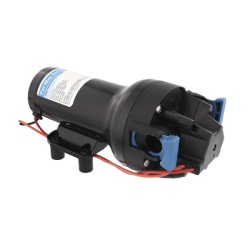 JABSCO P602J-215S-3A Bomba controlada por presion Par Max 6 para trabajo pesado a 24 Vcd caudal de 6 GPM presion maxima 40 psi para manguera de entrada con orificio de 38 mm (1Â½?) manguera de descarg