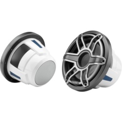 JL AUDIO 10-03490-00 Subwoofer Náutico JL Audio M6 / 10" / Rejilla Deportiva de Titanio / 250 W RMS / Impedancia 4 Ω / Cono de Polipropileno Relleno de Mica / Montaje en Caja Sellada o con Puerto / Uso en Exteriores Náuticos