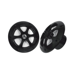 JVC KENWOOD KFC1613MRB Par de altavoces fabricado en grado marinos en color negro de 6.5" de 100 W de entrada maxima