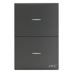 JWJ JTL-G7706 Placa con2 Interruptores Escalera 10 A 127 V 60 Hz.