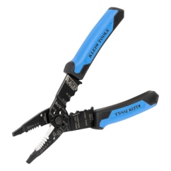 KLEIN TOOLS 1025 Pinzas Pelacables Multiuso / Pela Cables Solidos 10-20 AWG y Trenzados 12-22 AWG / Capacidad Ponchado Terminales 10-22 AWG / Corte Tornillos 4-40 a 10-32 / Acero Oxido Negro / Mangos