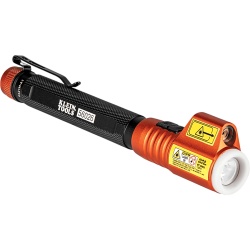 KLEIN TOOLS 560-26R Minilinterna LED / 70 Lúmenes / Láser Rojo Clase 3R / Caídas 3 m (9.8 ft) / Rango -30 a 60 °C / Anillo Fosforescente