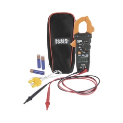 KLEIN TOOLS CL220 Amperimetro Digital de Gancho de Rango Automatico de 400 A CA con Medidor de Temperatura.