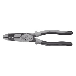 KLEIN TOOLS J215-8CR Pinza Hibrida con Ponchadora de 8". Pela Cable Solido de 10-14 AWG y Cable Trenzado de 12-16 AWG - Img 2