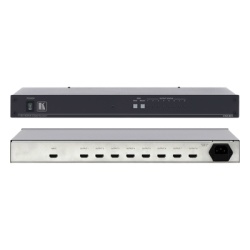 KRAMER VM-8H Amplificador de Distribucion HDMI | 1 Entrada a 8 Salidas | 6.75 Gbps (2.25 Gbps por canal) | HDCP | Deep Color | x.v.Color | Lip Sync | CEC | 3D Pass-through | I-EDIDPro? | Ecualizacion