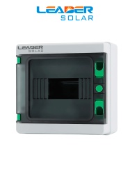 LEADER HA-8P - Caja de Distribución de 8 espacios IP65 / Uso Exterior protección UV / Ideal para Sistemas Eléctricos y Fotovoltaicos / Instalación flexible / Montaje riel din