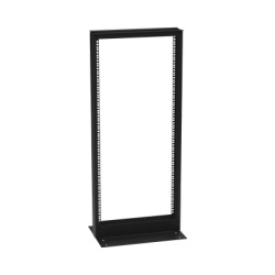 LINKEDPRO BY EPCOM EI-RL-5524-DR Rack de 2 Postes (Doble Perforacion) Estandar 19" 24 Unidades Fabricado en Acero Base "L" para Anclar a Piso.