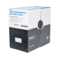 LINKEDPRO BY EPCOM EP-CAT-5E-R2 Bobina de Cable de 305 Metros (1000 Pies) Cat5e Aleacion de Cobre y Aluminio (CCA) Color Gris Uso Interior