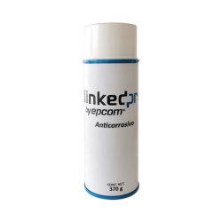 LINKEDPRO BY EPCOM LP-ANTI-CORROSIVO Spray Anticorrosivo Dielectrico / 37 kV Resistencia / Proteccion Galvanica / Removible Cepillo / 370 gr / VOC 74%