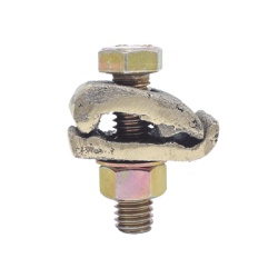 LINKEDPRO BY EPCOM LP-CU-2/0 Conector Cable a Superficie Plana / Bronce 100% / Cable 4-2/0 AWG / Sin Soldadura Exotermica / 2.5x3.5 cm (1x1.4 in)