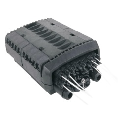 LINKEDPRO BY EPCOM LP-FAT16DB Caja de Distribucion de Fibra Optica para 24 Empalmes con 16 Acopladores SC/APC. Enterrado Directo IP68 Splitter 1x16 Incluido con Conectores SC/APC