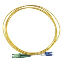 LINKEDPRO BY EPCOM LP-FO-LCU-LCA-03 Jumper de Fibra Optica Monomodo 9/125 LC/UPC-LC/APC OFNR (Riser) 2.0 mm Duplex Amarillo 3 Metros (9.84 Pies)