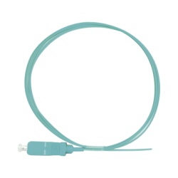 LINKEDPRO BY EPCOM LP-FOM3-SC-01 Pigtail de Fibra Optica Simplex SC PVC OM3 50/125 Aqua 1 Metro (3.28 Pies)