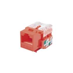 LINKEDPRO BY EPCOM LP-KJ-601-RD Modulo Jack Keystone Cat6 con Terminacion 110 (Punchdown) para Faceplate - Color Rojo