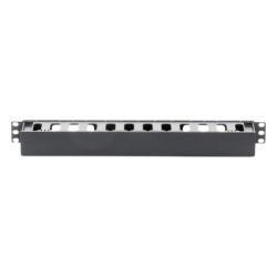 LINKEDPRO BY EPCOM LP-ORG-01 Organizador de Cables Horizontal de 1U para Rack de 19" Fabricado en Polimero Resistente a Deformaciones y Rayones
