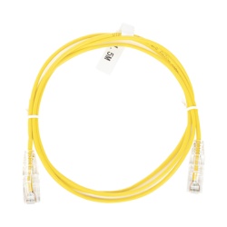 LINKEDPRO BY EPCOM LP-UT6-150-YE-28 Cable de Parcheo Slim UTP Cat6 - 1.5 Metros (4.92 Pies) Amarillo Diametro Reducido (28 AWG)