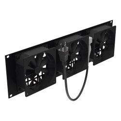 LINKEDPRO BY EPCOM LP-VENT-03X3U Kit de 3 Ventilador 110 Vca (12 x 12 cm) con Clavija 5-15P. Para instalacion en Postes Rack