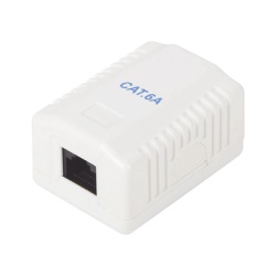 LINKEDPRO BY EPCOM LP-WP-38-C6A Caja de Pared con 1 Puerto Incluye 1 Jack UTP Cat6A
