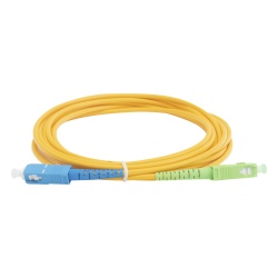 LINKEDPRO BY EPCOM LPSM3SCASCUS3 Jumper de Fibra Optica Monomodo SC/APC-SC/UPC Simplex de 3 Metros (9.84 Pies) 3mm