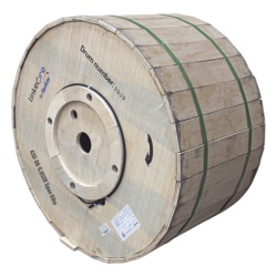LINKEDPRO BY FIBERHOME MINI-ADSS-08C-S60/4KM Carrete de 4 km de Fibra Optica Aerea Mini ADSS (ASU) G.652D Monomodo de 8 Hilos Exterior Span 60 Loose Tube Preformado Compatible: LP-RP0406