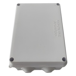 LINKEDPRO LP-WBX-150 Caja de Derivacion-Conexion para Exterior IP65 con 10 Entradas / 150 x 110 x 70 mm / Sellado Seguro con Empaque + 4 Tornillos / Resiste Agua Polvo y Sol Directo