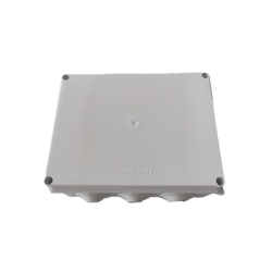 LINKEDPRO LP-WBX-200 Caja de Derivacion-Conexion para Exterior IP66 con 10 Entradas / 200 x 155 x 80 mm / Sellado Seguro con Empaque + 4 Tornillos / Resiste Agua Polvo y Sol Directo