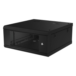 LINKEDPRO SR-1904-GN2P Gabinete de Pared con Puerta Perforada 635mm de Profundidad 4U Rack de 19 in Acero Reforzado