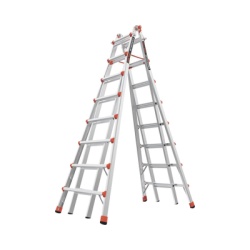 Little Giant Ladder Systems SKYCRAPER-21C Escalera telescopica en "A" de 6.4 metros de aluminio.