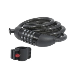 LOCK SYS-15CN Candado de Cable de Combinacion/ Longitud 120 cm / Nivel de seguridad 3/ Discos Programables.