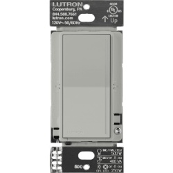 LUTRON RADIORA 3 RRSTRDPB (RadioRa3) )Atenuador (dimmer) Auxiliar de pared companero de atenuadores multilocacion. Usar en 3 vias o escalera.