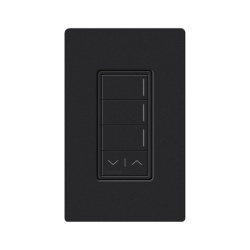 LUTRON RADIORA 3 RRSTW3RLMN Teclado de escenas Sunnata de 3 botones con funciones de subir y bajar comunicacion inalambrica Clear Connect 120-277 V satinado color Medianoche para sistema RadioRA 3