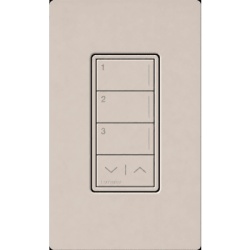 LUTRON RADIORA 3 RRSTW3RLTP (RadioRa3) Botonera Sunnata 3 escenas, programe escenas diferentes en cada botón.