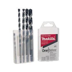 MAKITA D-37029 Juego de 5 Pzas. de Broca para Concreto con Punta de Carburo (3/16" 1/4" 5/16" 3/8" y 1/2")