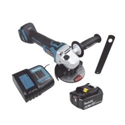 MAKITA DGA456STX2 Mini esmeril Inalambrico de 4-1/2 " 8.500 rpm Incluye 1 bat. li-ion 18v/5.0 a.h y Cargador