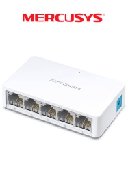 MERCUSYS MER3700001 MERCUSYS MS105 - Switch no administrable para escritorio con 5 puertos 10/100 Mbps diseno compacto y funcion Plug and Play.