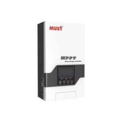 MUST PC188025F Controlador Solar MPPT 80A 12/24/36/48V Maximo Voltaje de Circuito Abierto Voc 245Vcc Configurable para Baterias de Litio