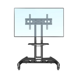 NB-EPCOM AVA1500601PNB Soporte de Pantalla con Ruedas AVA1500601PNB / Compatible con Monitores de 32" a 75" / VESA 200x200 a 600x400 mm / Carga 45.5 kg (100 lbs) / Altura Ajustable 1120-1520 mm / Base