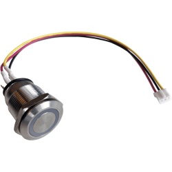 NEXMOSPHERE XT-BOTON/1 Kit Botones Nexmosphere / 1 Botón S-B90W43 IP65 19 mm + Interfaz XT-B4N6 4 Canales / 256 Combinaciones LED / Controlador XN-125 2 X-talk / Cable USB Split DC