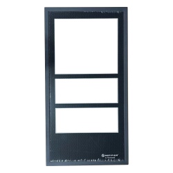 NOTIFIER ADDR-D4 Puerta de gabinete de cuatro niveles para chasis CA-2 en filas superiores acero calibre 16 color negro