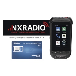 NXRADIO RG360-KIT-SIMTEL KIT Radio RG360 +12 Meses Servicio NXRADIOTERMINAL + SIM YOBI 1GB Mensual por 12 Meses