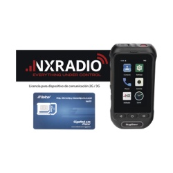 NXRADIO RG360-KIT-SIMTEL KIT Radio RG360 +12 Meses Servicio NXRADIOTERMINAL + SIM YOBI 1GB Mensual por 12 Meses