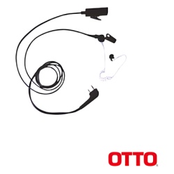 OTTO V1-10355 Microfono-Audifono Profesional de 2 Cables para KENWOOD NX200/300/410/5000 TK-480/2180/3180